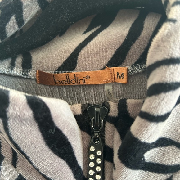 Zebra-Print Zip Front Jacket - Picture 2 of 4